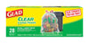 TRASH BAGS30GAL28CT CLR
