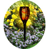 Shawshank LEDz Black Ceramic 12-36 in. Round Garden Torch 1 pc