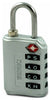 Wordlock 4.02 in. H X 1.25 in. W Steel 4-Dial Combination Luggage Lock
