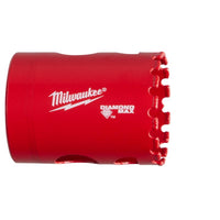 Milwaukee  Diamond Plus  1-1/2 in. Dia. x 2-1/2 in. L Diamond Grit  Hole Saw  1 pc.