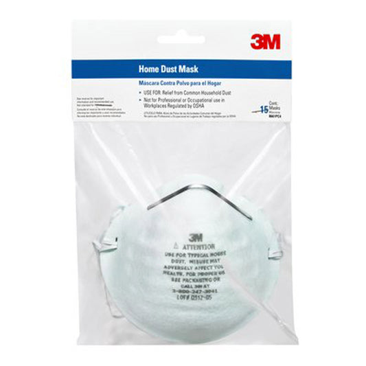 3M Dust Protection Cup Dust Mask 6000-Series Green 15 pk