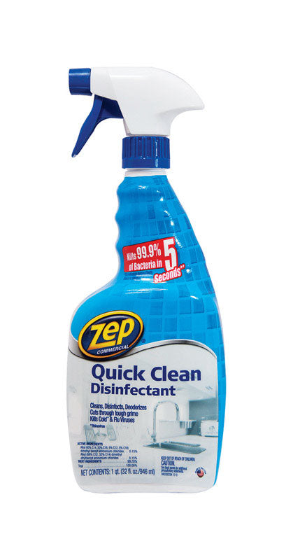 Zep Quick Clean Fresh Scent Disinfectant 32 oz. (Pack of 12)