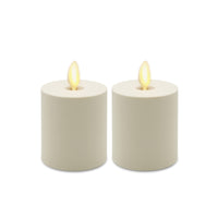 Matchless Darice Ivory Unscented Scent Votive Flameless Flickering Candle 3.2 in. H x 2 in. Dia. (Pack of 4)