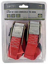 2-Pack 1-Inch x 6-Ft. Cycle/ATV Cam Buckle Tie-Downs