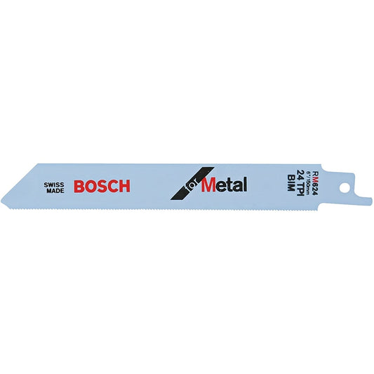 Bosch 6 in. Bi-Metal Reciprocating Saw Blade Set 24 TPI 5 pk