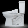 TOTO® Drake® Transitional WASHLET®+ Two-Piece Elongated 1.28 GPF TORNADO FLUSH® Toilet with C2 Bidet Seat, Cotton White - MW7863074CEG#01