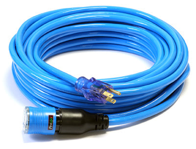 Pro Lock Extension Cord, Blue, 12/3, 50-Ft.