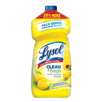 Desinfectante líquido multiusos con aroma a limón y girasol de Lysol Clean &amp; Fresh, 48 oz (paquete de 9)