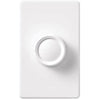 Lutron White 120V 600W 1-Pole Push Rotary Dimmer
