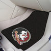 Florida State University Seminoles Black Carpet Car Mat Set - 2 Pieces