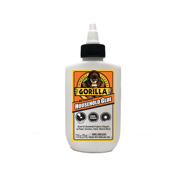 Pegamento multiusos para uso doméstico de resistencia media Gorilla, 7,75 oz (paquete de 6)