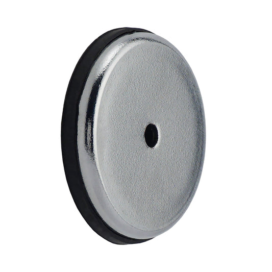 Magnet Source .625 in. L X 2.875 in. W Silver Round Base Magnet 16 lb. pull 1 pc