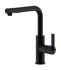 Ultra Faucets Hena One Handle Matte Black Pull-Out Kitchen Faucet