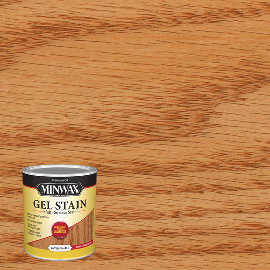Minwax Wood Finish Transparent Low Luster Antique Maple Oil-Based Gel Stain 1 Qt.