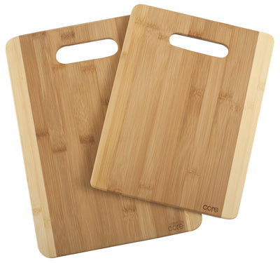 Tablas de cortar, bambú, paquete de 2.