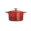 3.5 Qt Enameled Cast-Iron Series 1000 Covered Round Dutch Oven - Gradated Red
