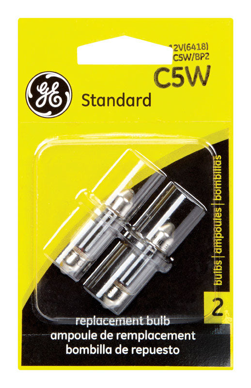 GE Automotive Bulb C5W/BP2 Clear 2 pk (Pack of 6)