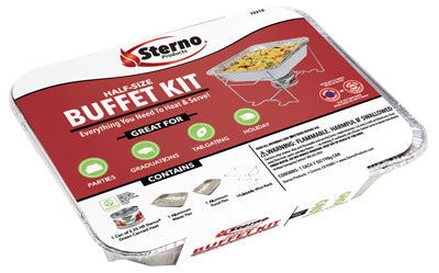 Sterno Silver Buffet Kit