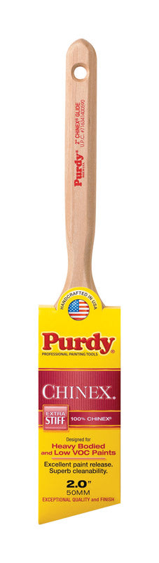 Purdy  Chinex Glide  2 in. W Extra Stiff  Angle  Trim Paint Brush
