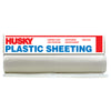 Husky Plastic Sheeting 6 mil T X 20 ft. W X 50 ft. L Polyethylene Clear 1
