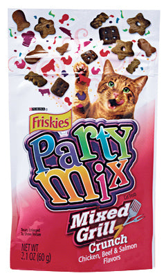 Cat Treats, Mixed Grill Party Mix, 2.1-oz. Pouch