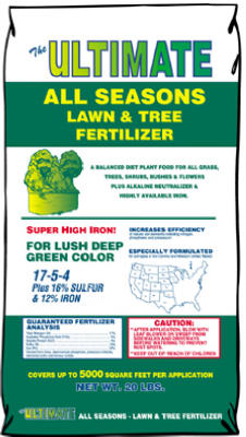 All-Season Lawn & Tree Fertilizer, 19-4-2, Covers 5,000-Sq.-Ft.