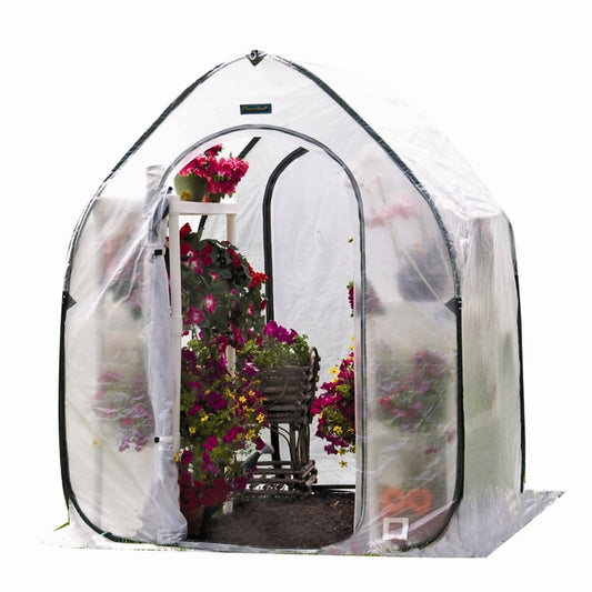 Flowerhouse PlantHouse Clear Gro-Tec Pop-Up Greenhouse 78 x 60 x 60 in.