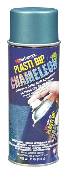 Recubrimiento de caucho multiusos Plasti Dip satinado verde/azul, 11 oz.