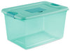 Sterilite 15077Y06 64 Quart Aqua Fresh Scent Box (Pack of 6)
