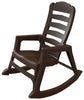 Adams Big Easy Earth Brown Polypropylene Frame Rocking Chair
