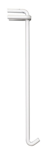 Lozier Hook Divider 13 In. L White (Pack of 10)