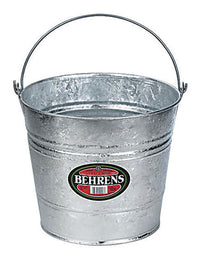 Cubo galvanizado de 14 qt. de Behrens, color gris