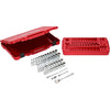 Milwaukee 1/4 in. drive Metric/SAE Mechanics Socket and Ratchet Set 50 pc