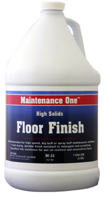 High-Solids Floor Finish, Gallon (Pack of 4)