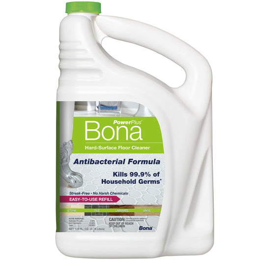 Bona Power Plus Floor Cleaner Refill Liquid 128 oz. (Pack of 4)