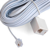 Black Point Products Inc BT-014-50-WHITE 50' White Modular Telephone Jack Extension Cord