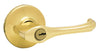 Kwikset  Dorian  Polished Brass  Entry Lockset  ANSI/BHMA Grade 3  1-3/4 in.