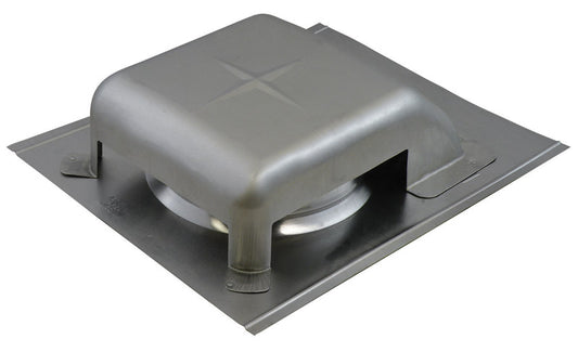 Air Vent Roof Vent Slant 14" X 16-3/4" Base 40 Sq. In. Net Free Area 8" Dia. Opening Aluminum Mill