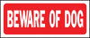 Hy-Ko English Beware of Dog Sign Plastic 6 in. H x 14 in. W (Pack of 5)