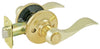 Ultra Security Plus Polished Brass Bed and Bath Lever Right or Left Handed