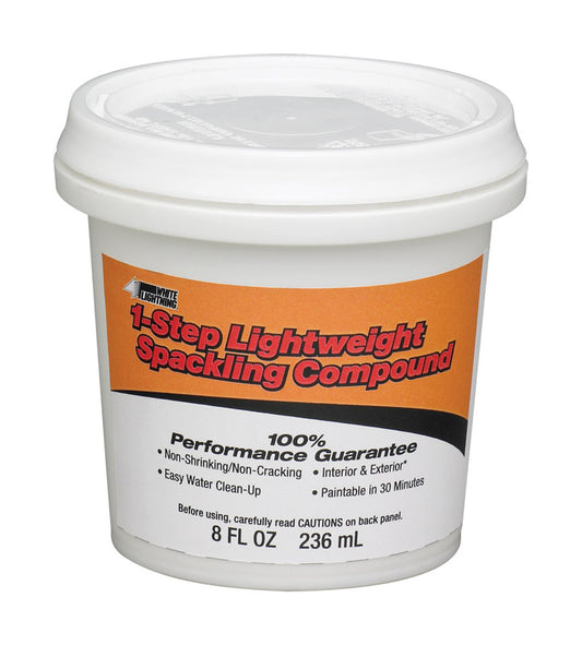 White Lightning Ready to Use White Lightweight Spackling Compound 8 oz