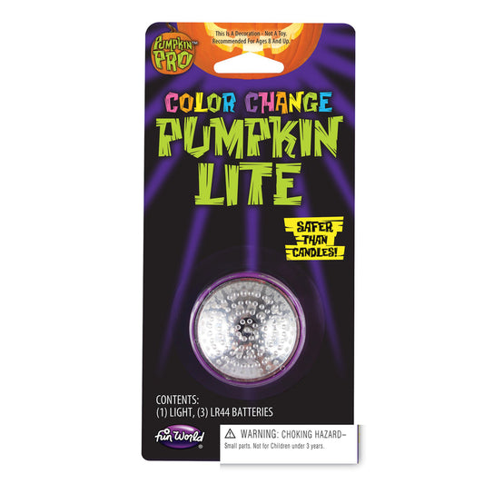 Pumpkin Pro Color Change Pumpkin Light Lighted Pumpkin Light 7-11/16 in. H x 3-3/4 in. W 1 pk (Pack of 24)