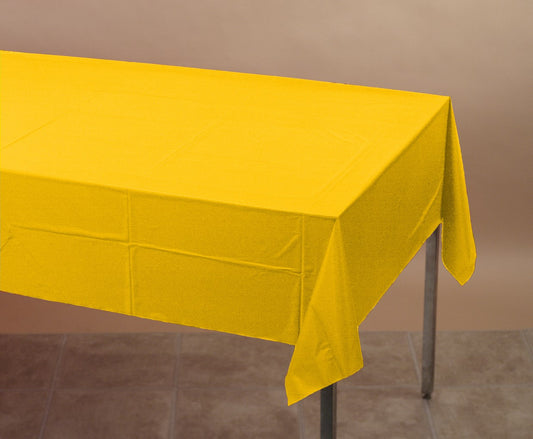 Creative Converting 710234 54 X 108 School Bus Yellow Tablecover