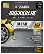 Rustoleum 282829 90 Fl Oz Clear 1 Car Garage RockSolid® Polycuramine® Topcoat Floor Coating Kit