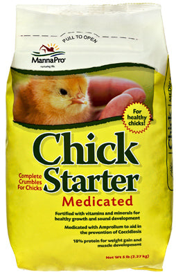 Manna Pro  Chick Starter  Grower/Starter Feed  Crumble  For Poultry 5 lb.