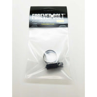 FOREVERBOLT 9/16 in to 1-1/16 in. SAE 10 Black Hose Clamp Stainless Steel Band
