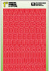 Hy-Ko 1 in. Red Vinyl Self-Adhesive Letter and Number Set 0-9, A-Z 181 pc