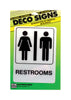 Hy-Ko English Restrooms Sign Plastic 7 in. H x 5 in. W (Pack of 5)