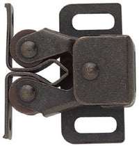 Double Roller Catch with Spear, Statuary Bronze, 1.25 x .5-In. (Pack of 12)