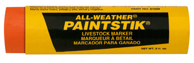 Paintstick Livestock Marker, All Weather, Orange (Pack of 12)